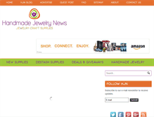 Tablet Screenshot of handmadejewelrynews.com